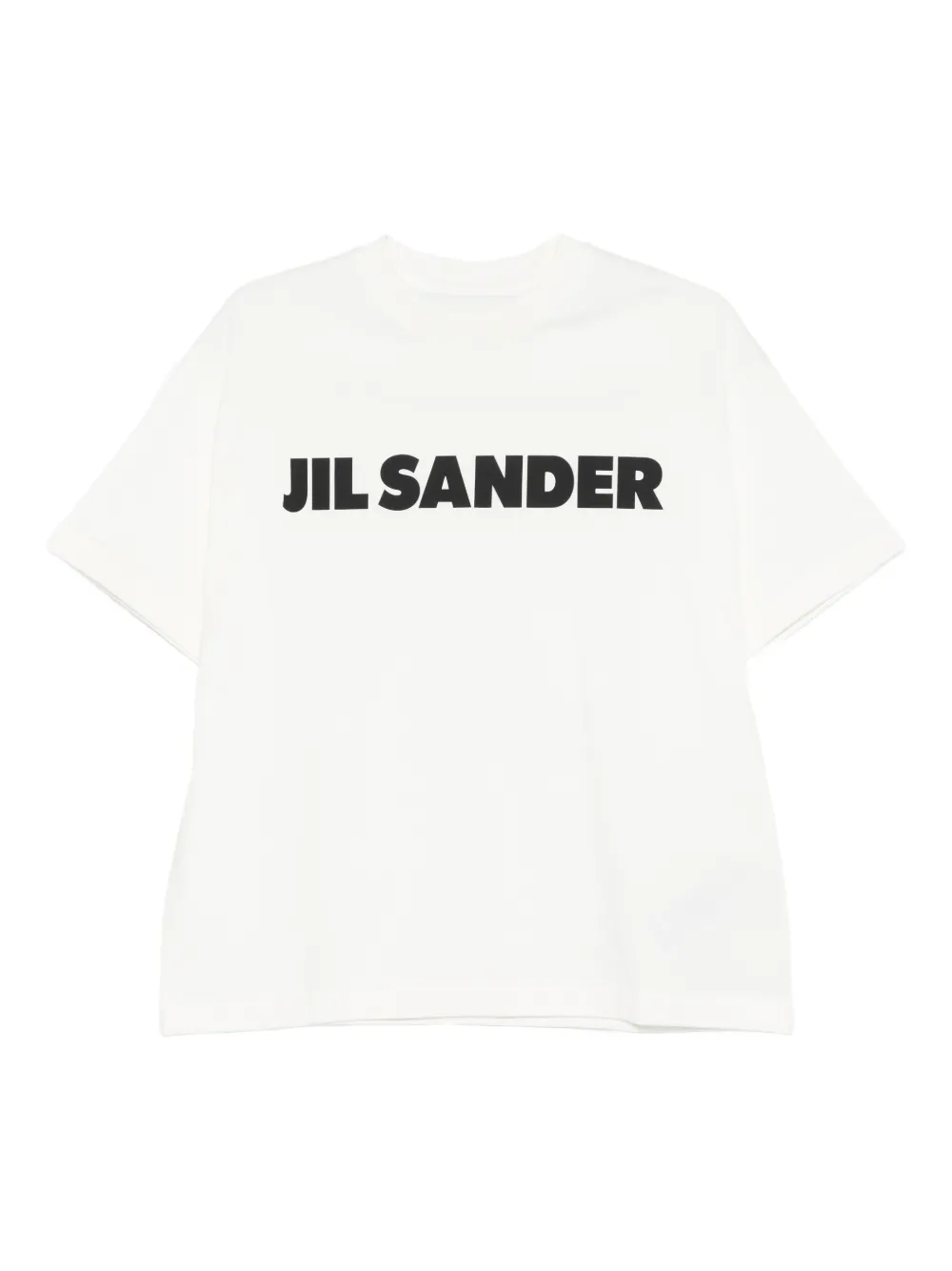 Jil Sander playera con cuello redondo y logo | blanco | Image 1