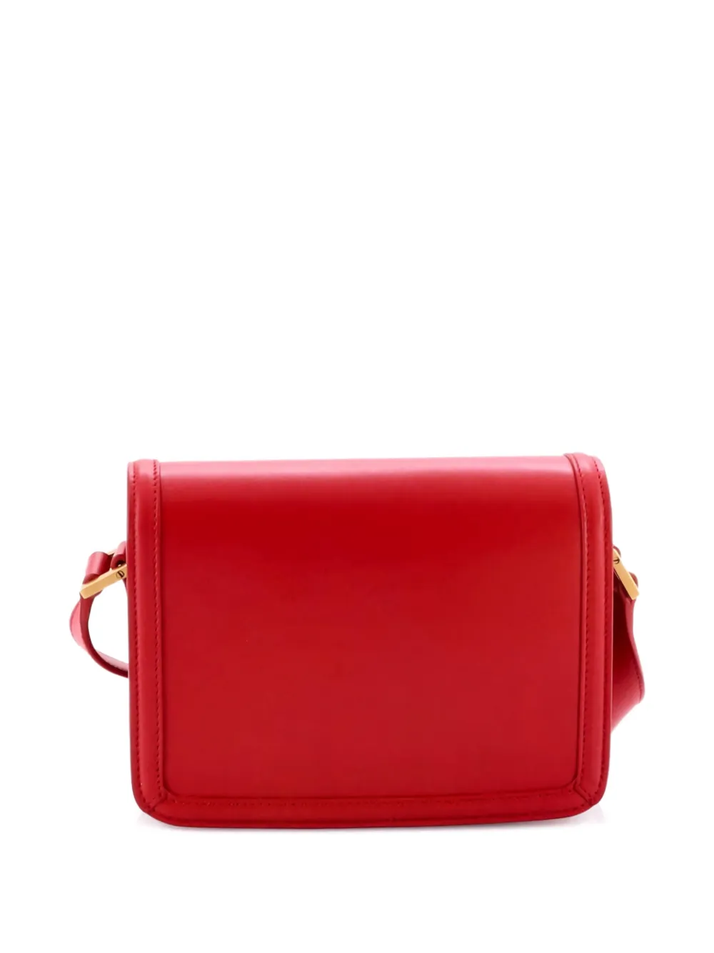Pre-owned Saint Laurent Solferino Bag Leather Small Crossbody Bag In Red