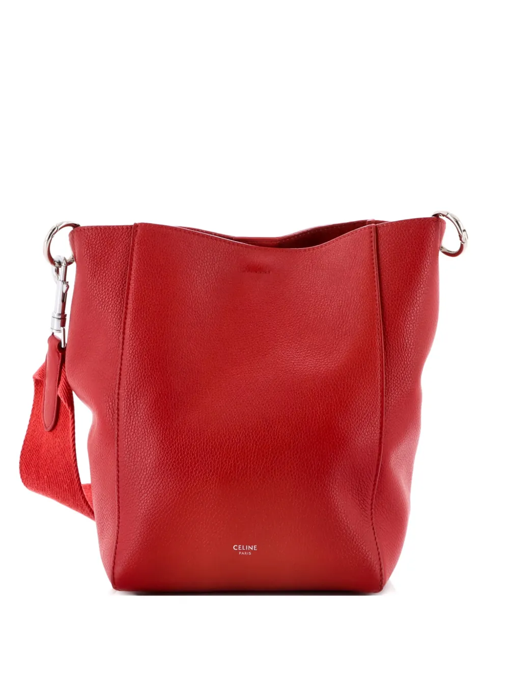 Celine Pre-Owned Sangle Seau Bag Calfskin Small shoulder bag - Rosso