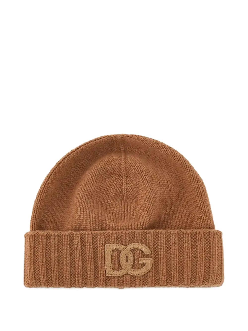 Dolce & Gabbana logo ribbed beanie | Brown | Image 1