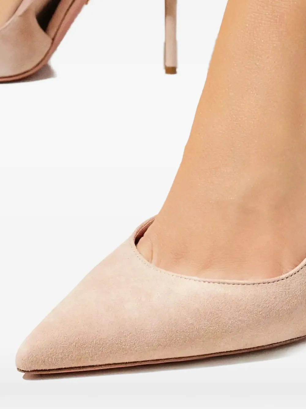 Aquazzura 105mm Dangerous Liaisons Pointed Cut-out Pumps In Pink