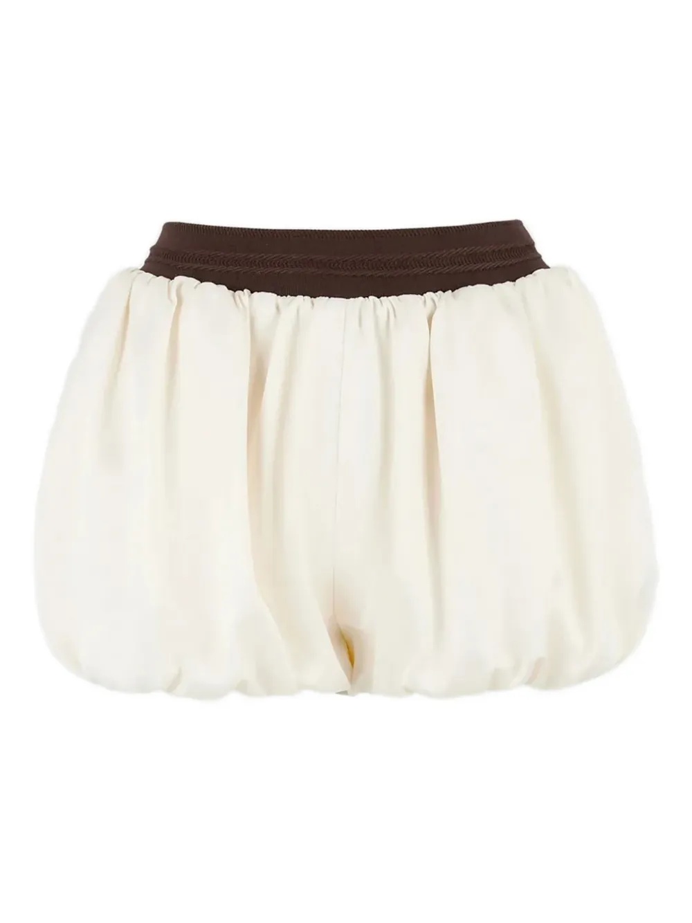 Manière De Voir Zoe gathered bubble shorts - Toni neutri