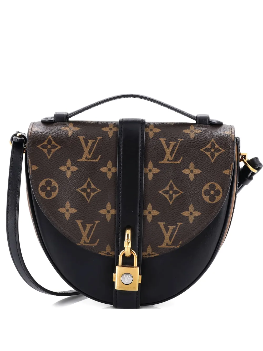 Click to view more detailed imagery on our partner's website Pre-owned Louis Vuitton Chantilly Lock Handbag Monogram Canvas And Leather Crossbody Bag In Brown