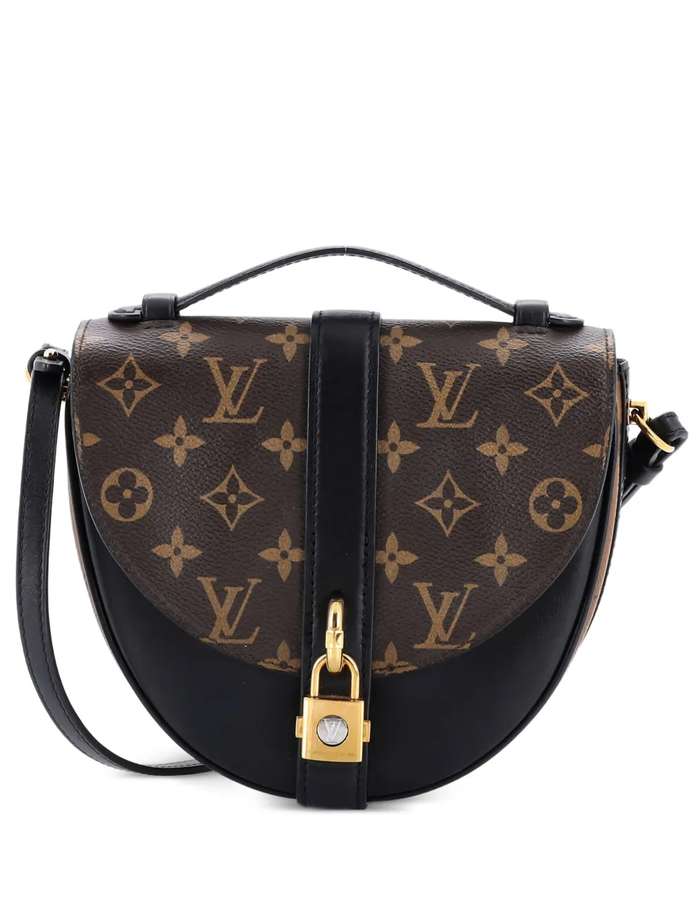 Louis Vuitton Pre-Owned Chantilly Lock Handbag Monogram Canvas and Leather crossbody bag - Marrone