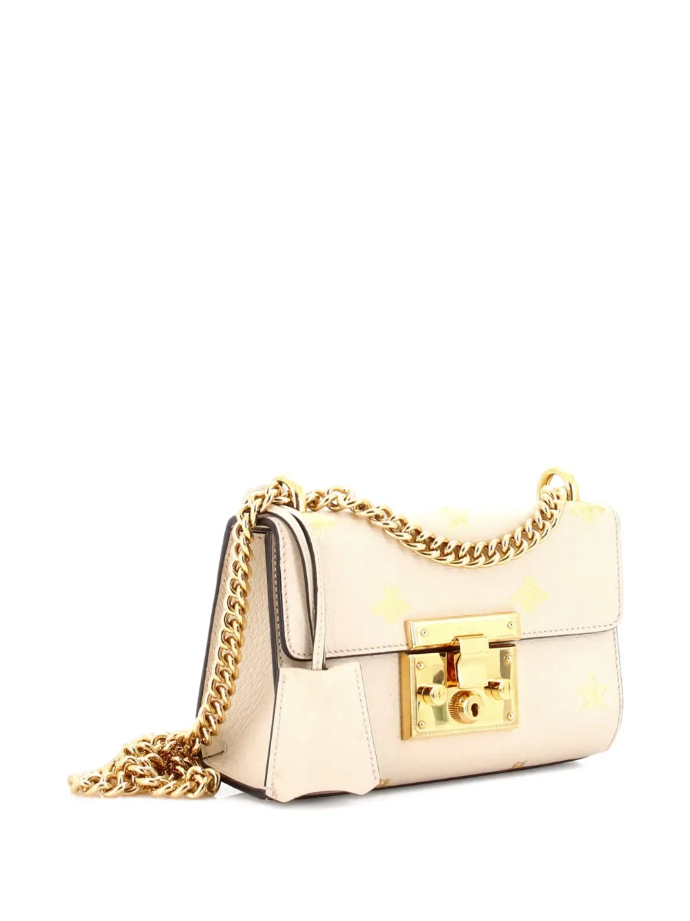 Padlock Printed Leather Small Shoulder Bag