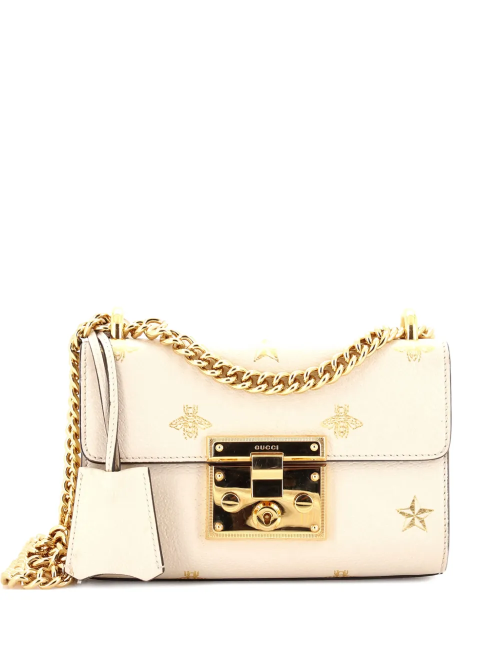 Gucci Pre-Owned Padlock Printed Leather Small shoulder bag - Neutrals