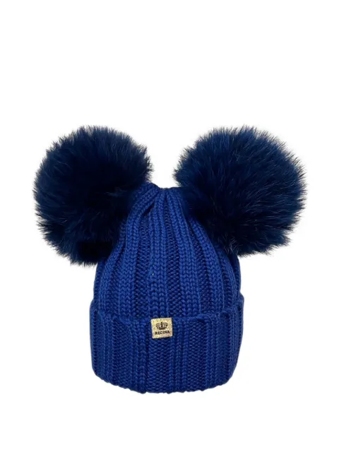 cuffie regina pompom wool hat