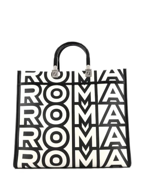 Fendi Pre-Owned x Marc Jacobs Sunshine Shopper Printed Leather Medium tote bag