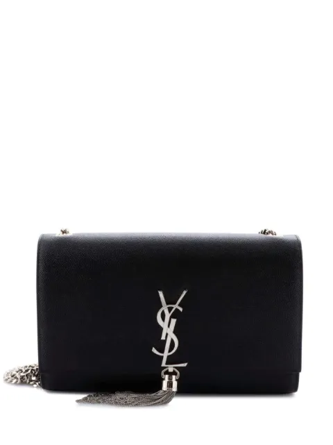 Saint Laurent Pre-Owned Classic Monogram Tassel Grainy Leather Small crossbody bag