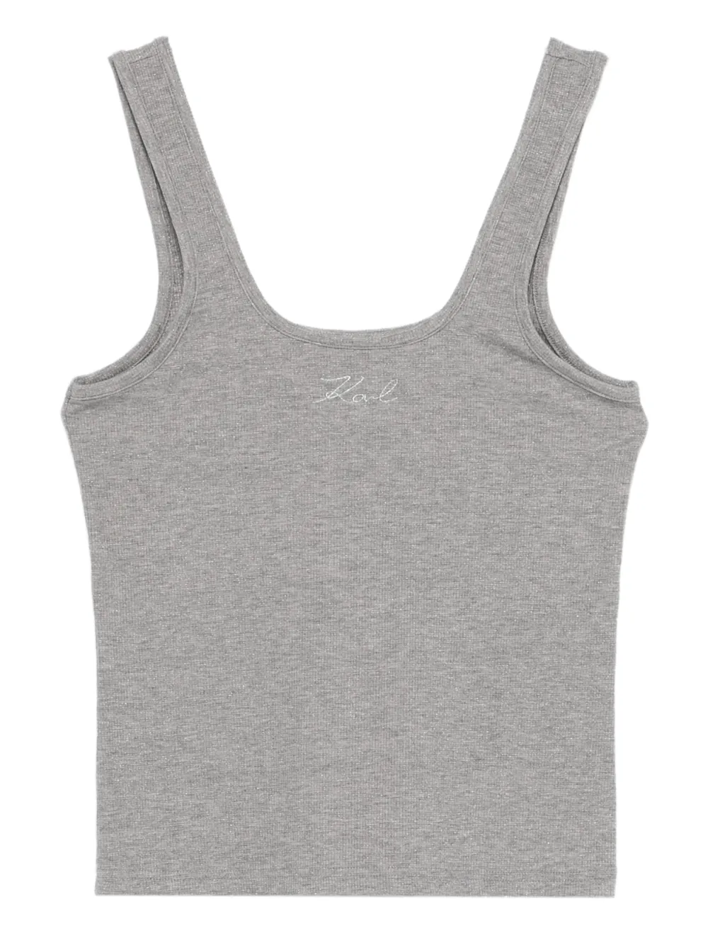 Karl Lagerfeld logo tank top - Grigio