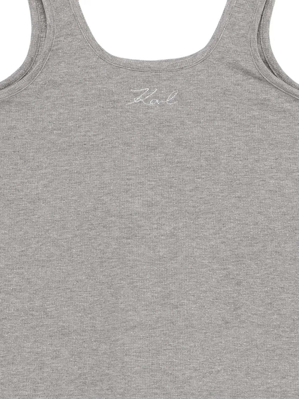 Karl Lagerfeld Tanktop met logo Grijs