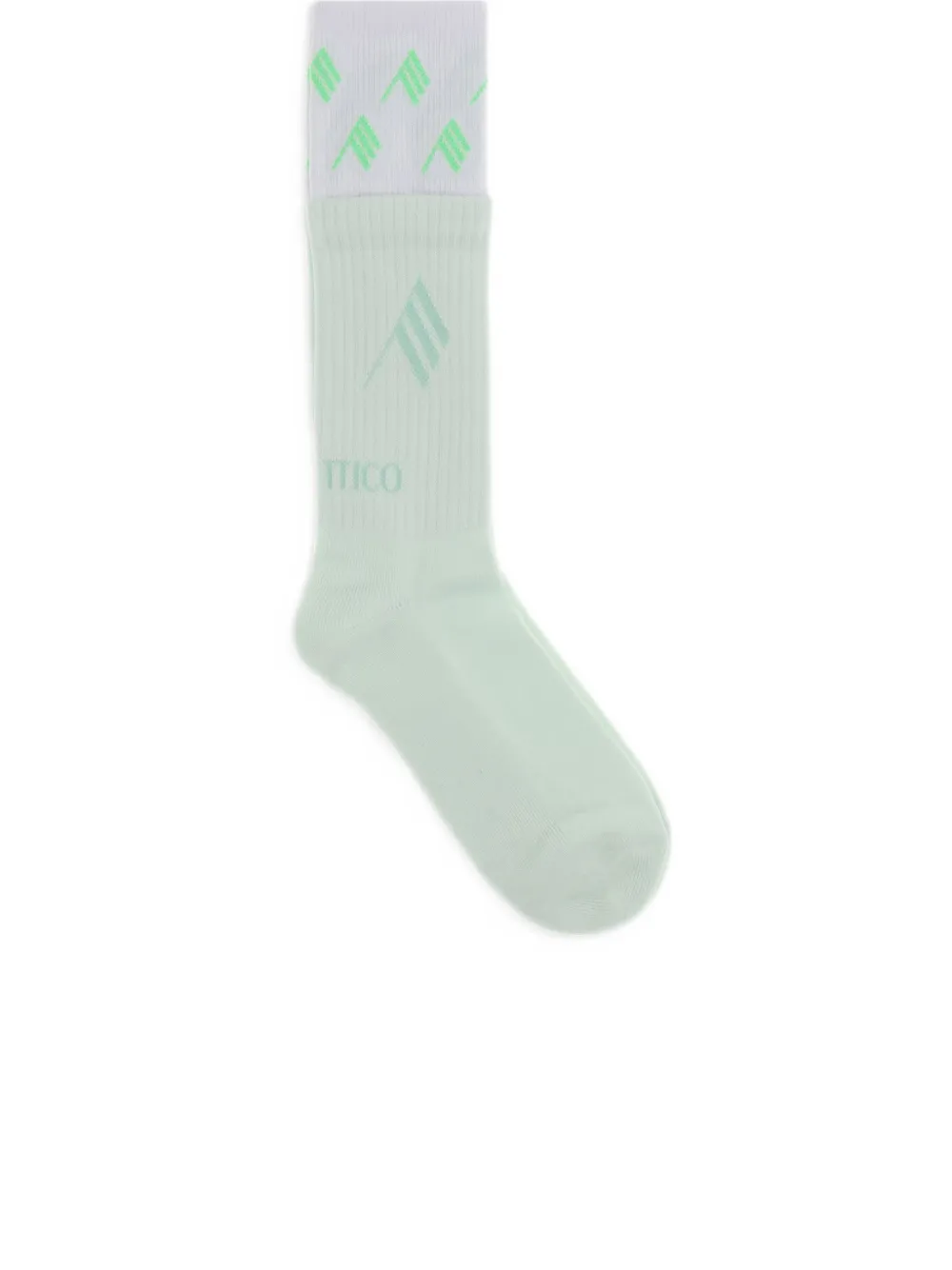 The Attico Sokken met logodetail Groen