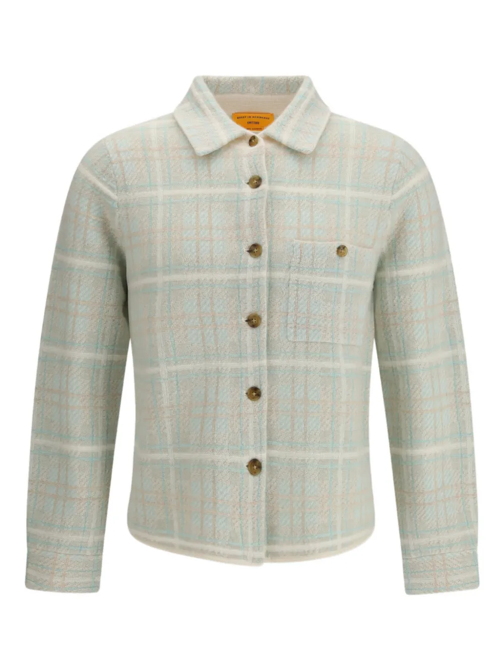 Guest In Residence Dylan plaid buttoned shirt jacket | Neutrals | Image 1