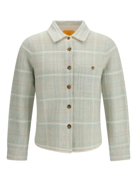 Guest In Residence Dylan plaid buttoned shirt jacket