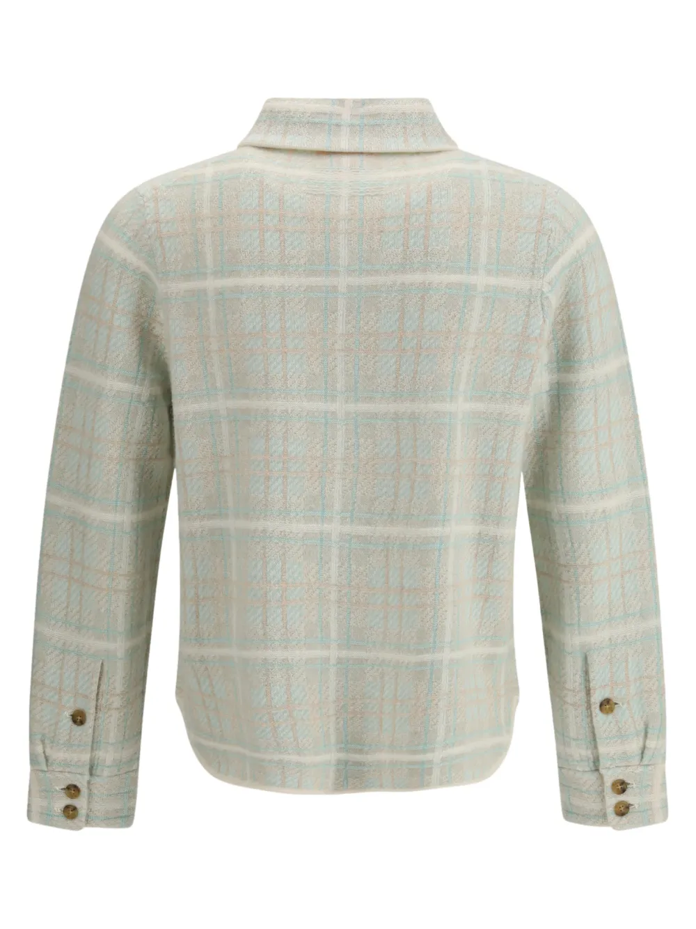 Guest In Residence Dylan plaid buttoned shirt jacket | Shirt Jackets | Image 2