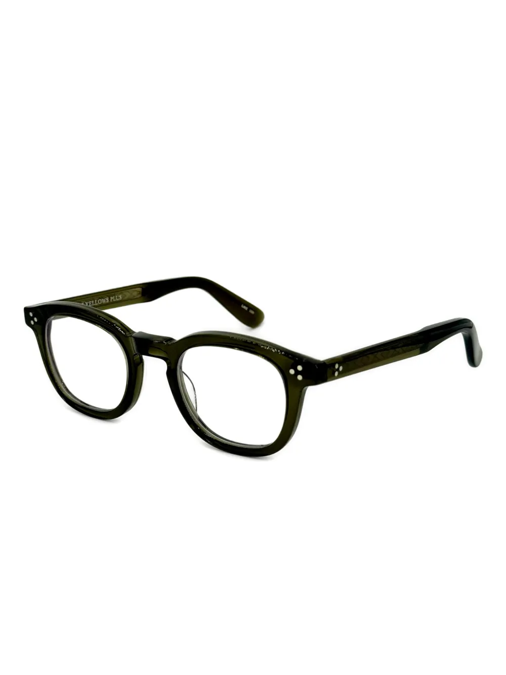 Yellows Plus LAKE dot round-frame glasses | Men | Image 2