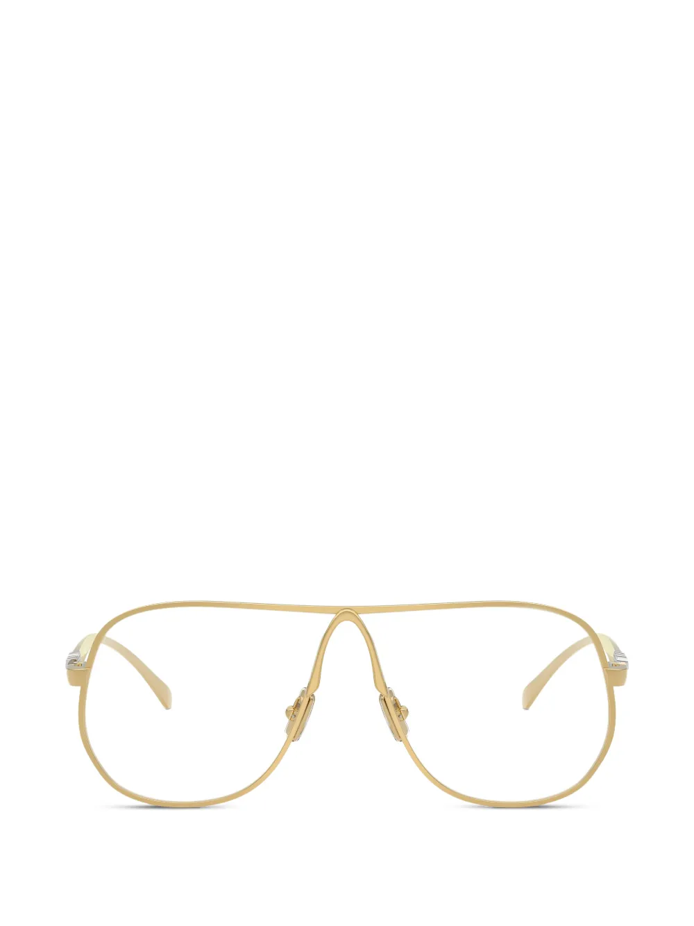 Miu Miu Eyewear Occhiali da sole con montatura stile pilota - Oro