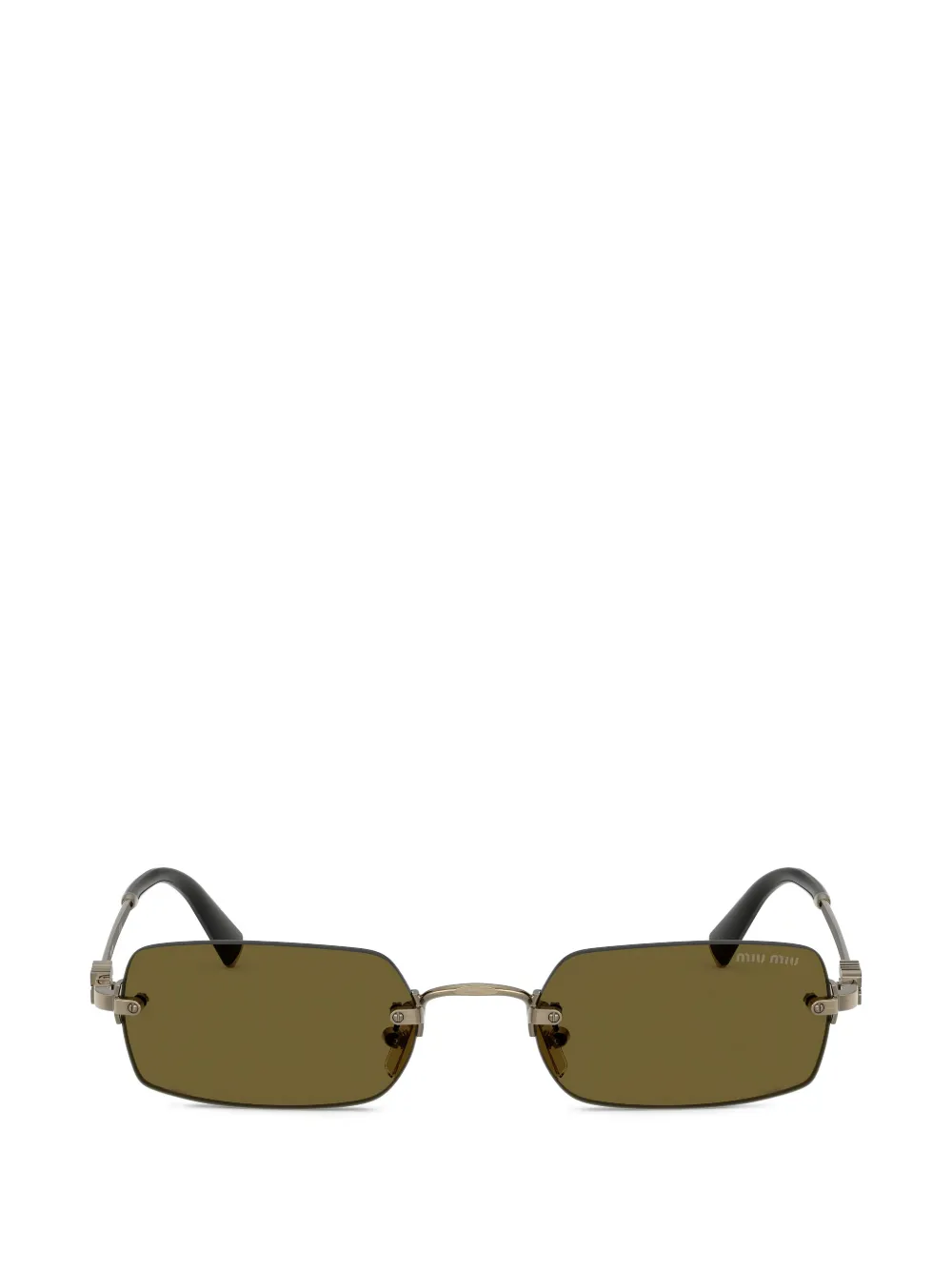 Miu Miu Eyewear Occhiali da sole squadrati - Grigio