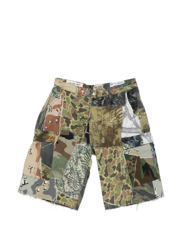 GALLERY DEPT ギャラリーデプト カモフラージュ ショートパンツ M GALLERY DEPT. カモフラージュ パッチワーク ショートパンツ
