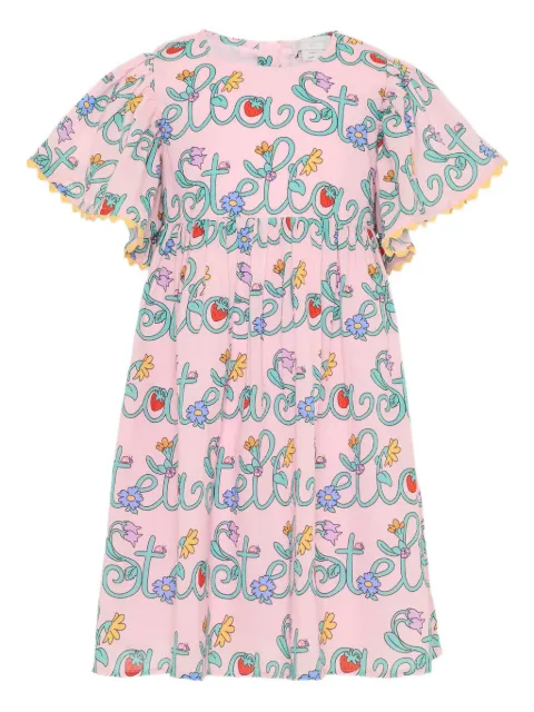 Stella McCartney Kids Kurzärmliges Kleid mit Blumendetail