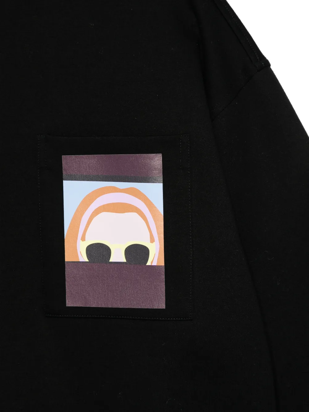  Plan C Graphic-print Sweatshirt - Black 