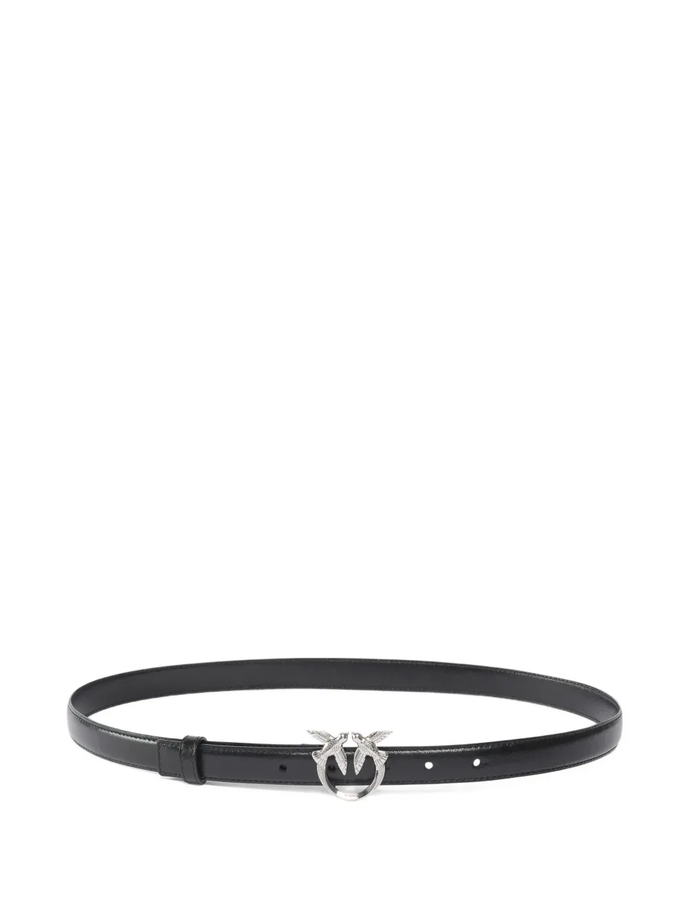 PINKO buckle lambskin belt - Nero