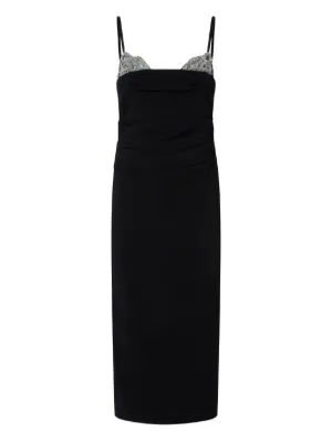 knee length dresses for ladies Quincy Lace Trim Midi Dress