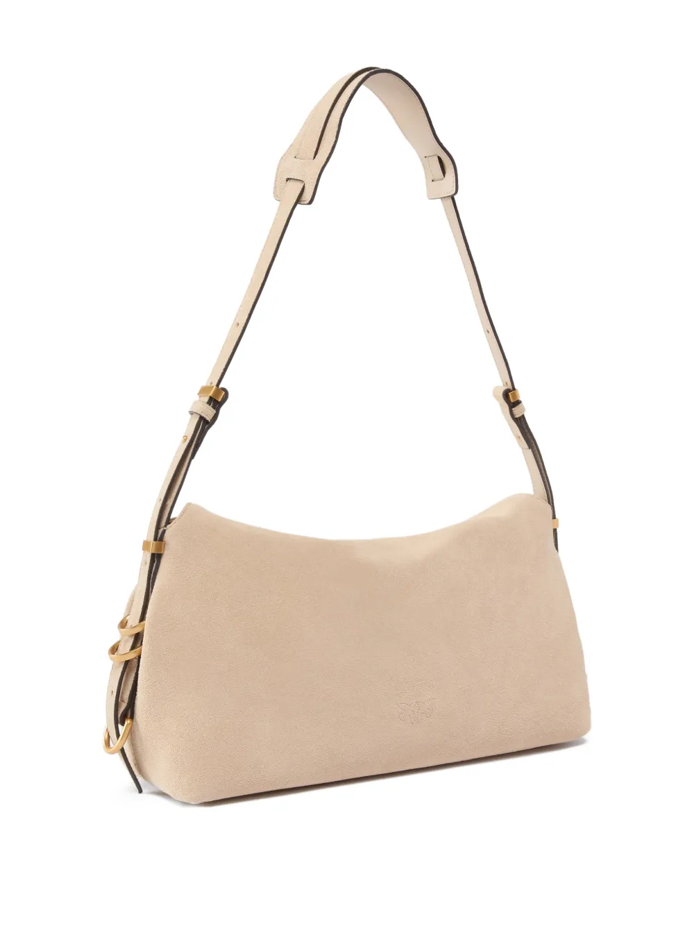 PINKO Schoudertas met logo Beige