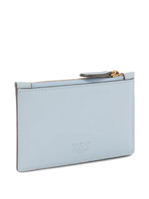PINKO love birds zip leather wallet
