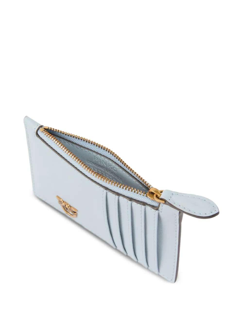 Love Birds Zip Leather Wallet