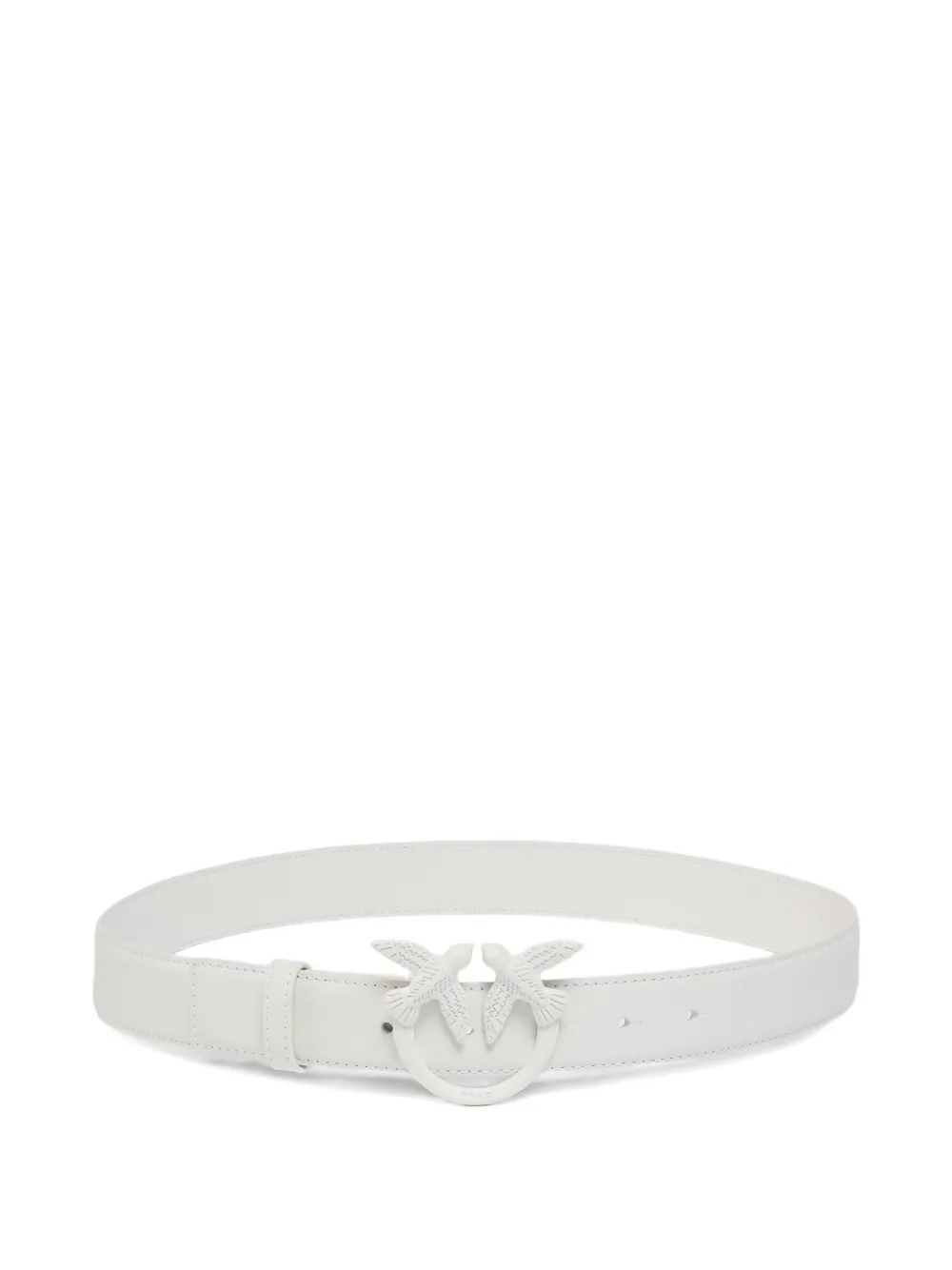 PINKO bird-buckle belt - Bianco