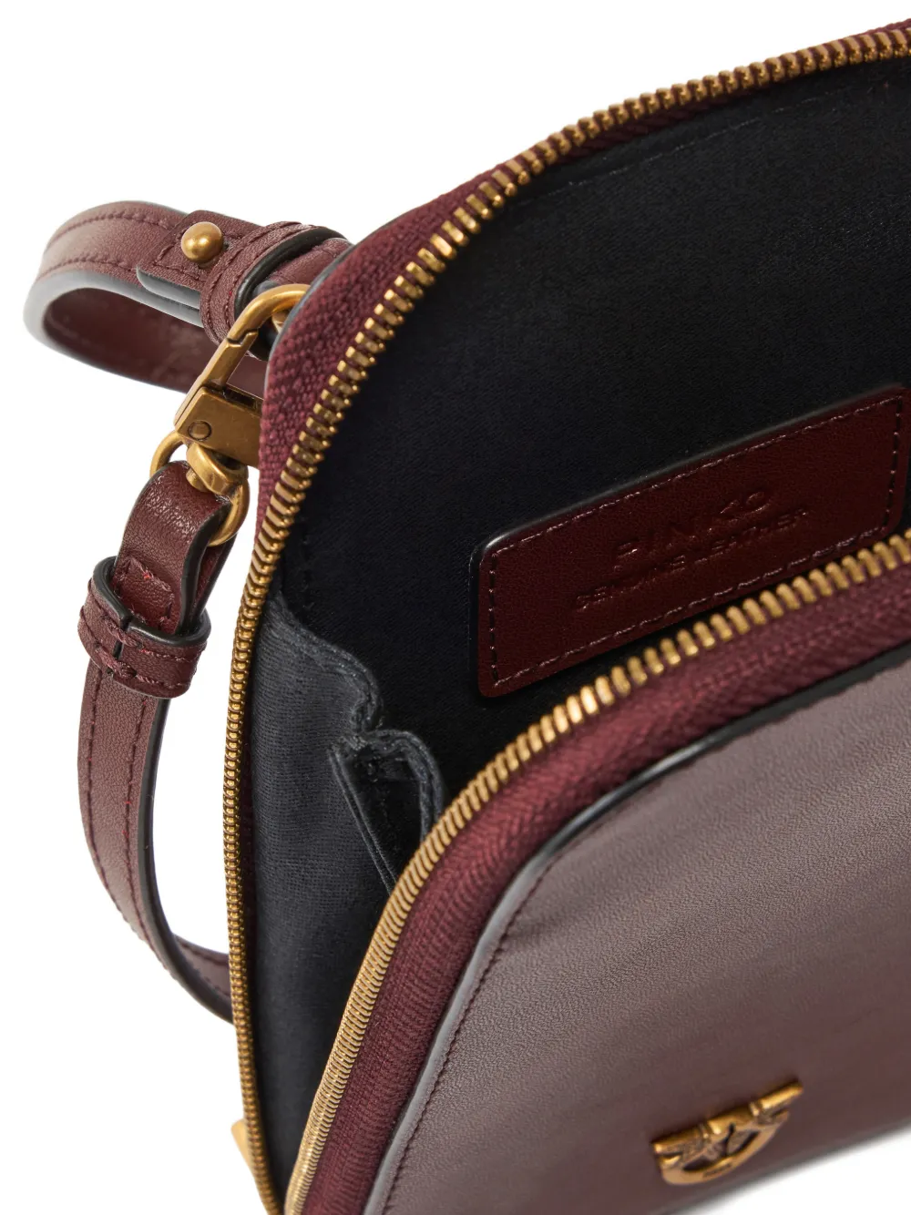 Zip Bird Leather Tote Bag
