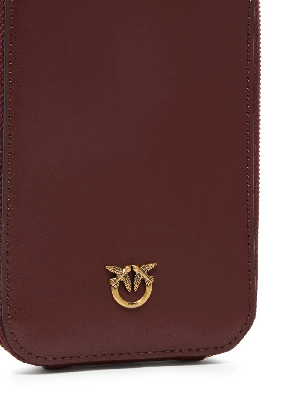 Zip Bird Leather Tote Bag