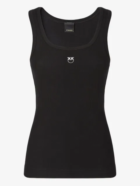 PINKO vest top with Love Birds golden detail