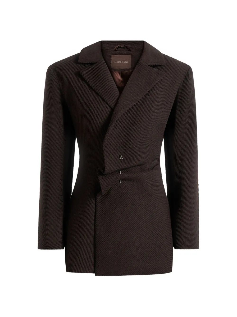 Manière De Voir Sylvie blazer mini dress - Marrone