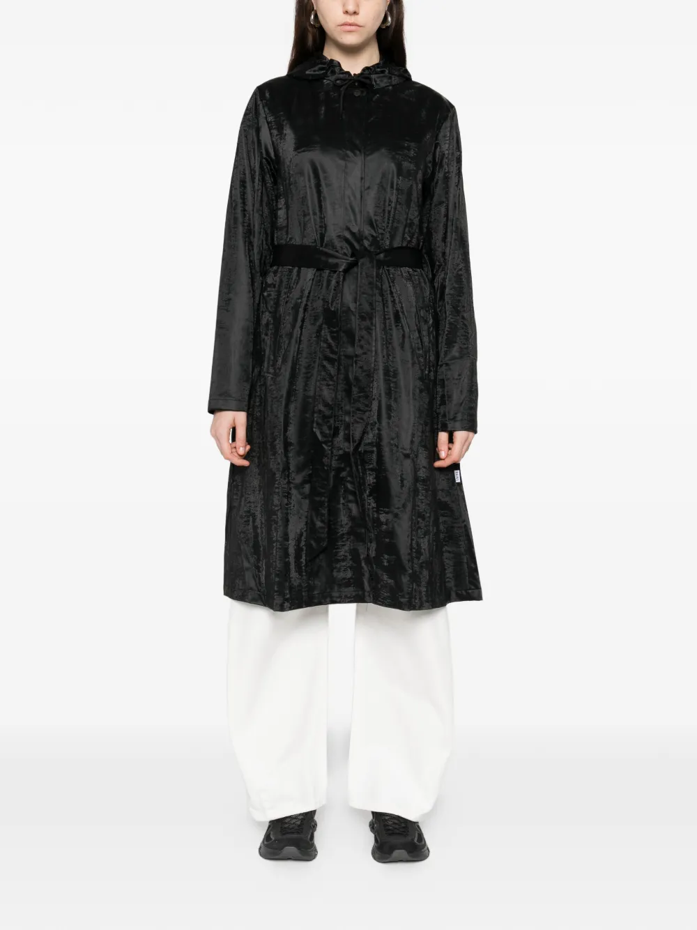 Rains Regenjas met capuchon Zwart