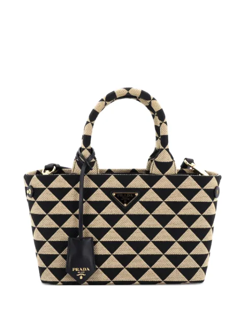 Prada Pre-Owned Symbole Jacquard Small tote bag
