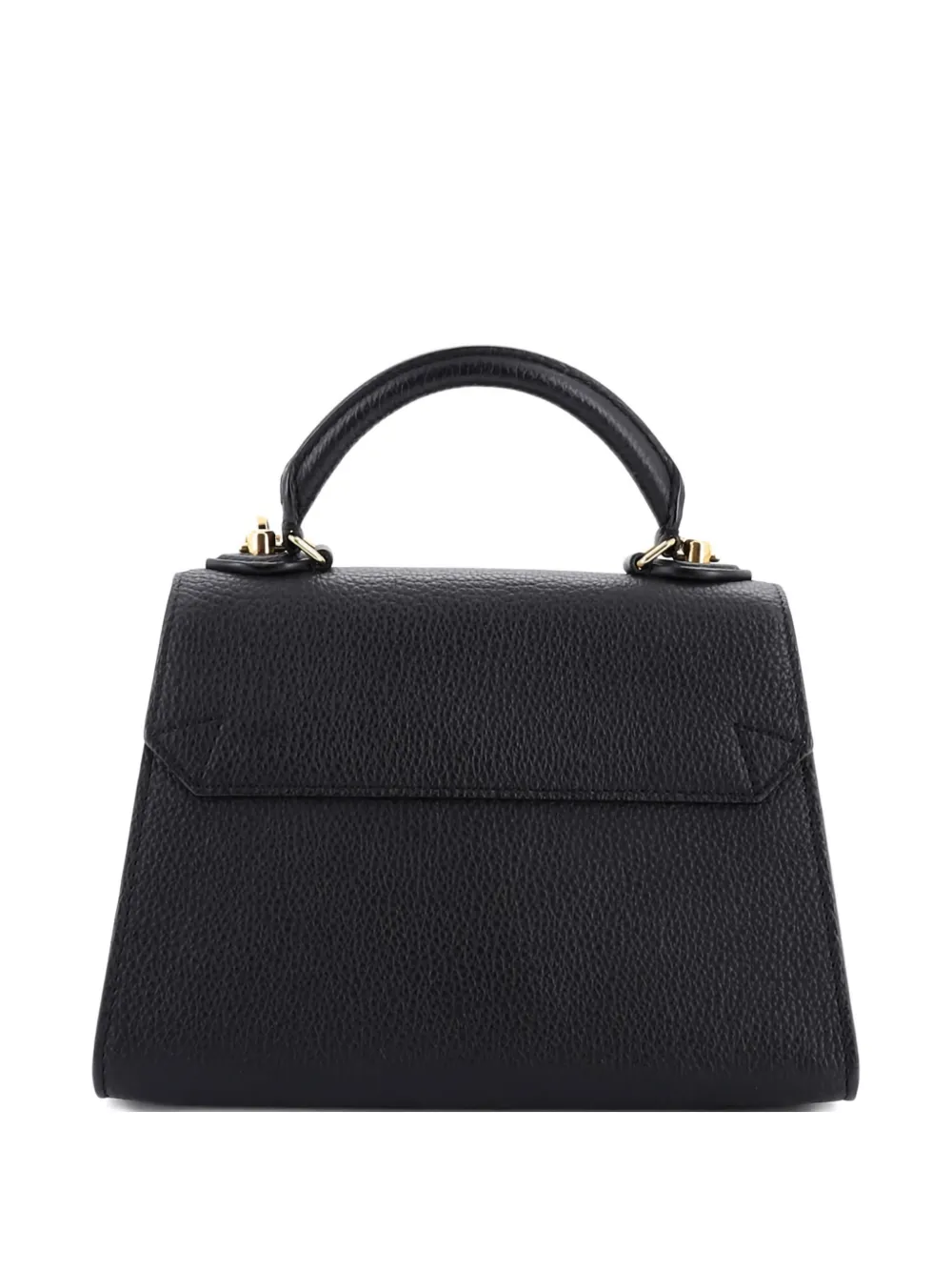 Pre-owned Louis Vuitton Twist One Handle Bag Taurillon Leather Pm Satchel In Black