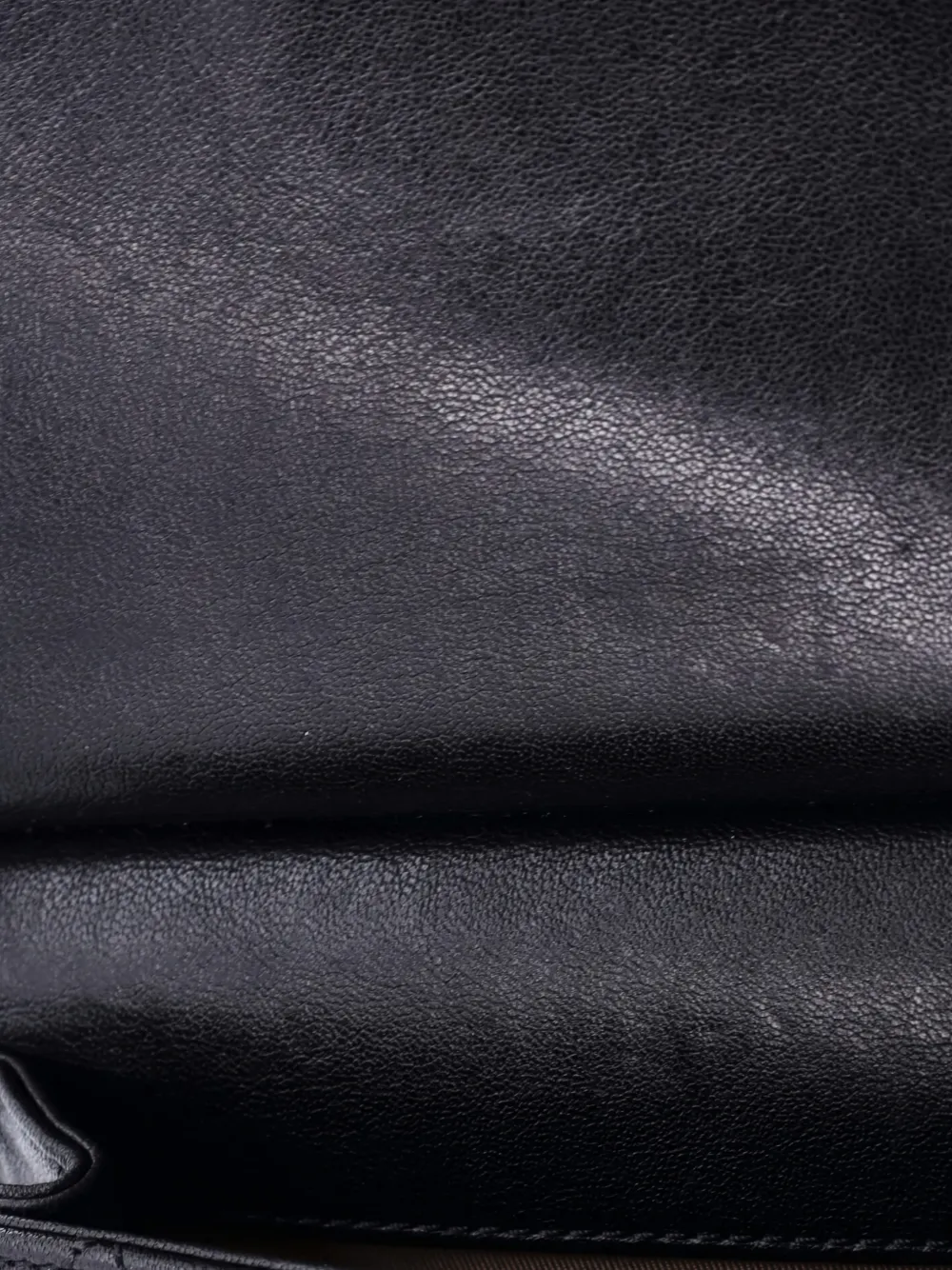 CHANEL Pre-owned Pearl Chain Flap Bag Quilted Lambskin Small Shoulder Bag In Black