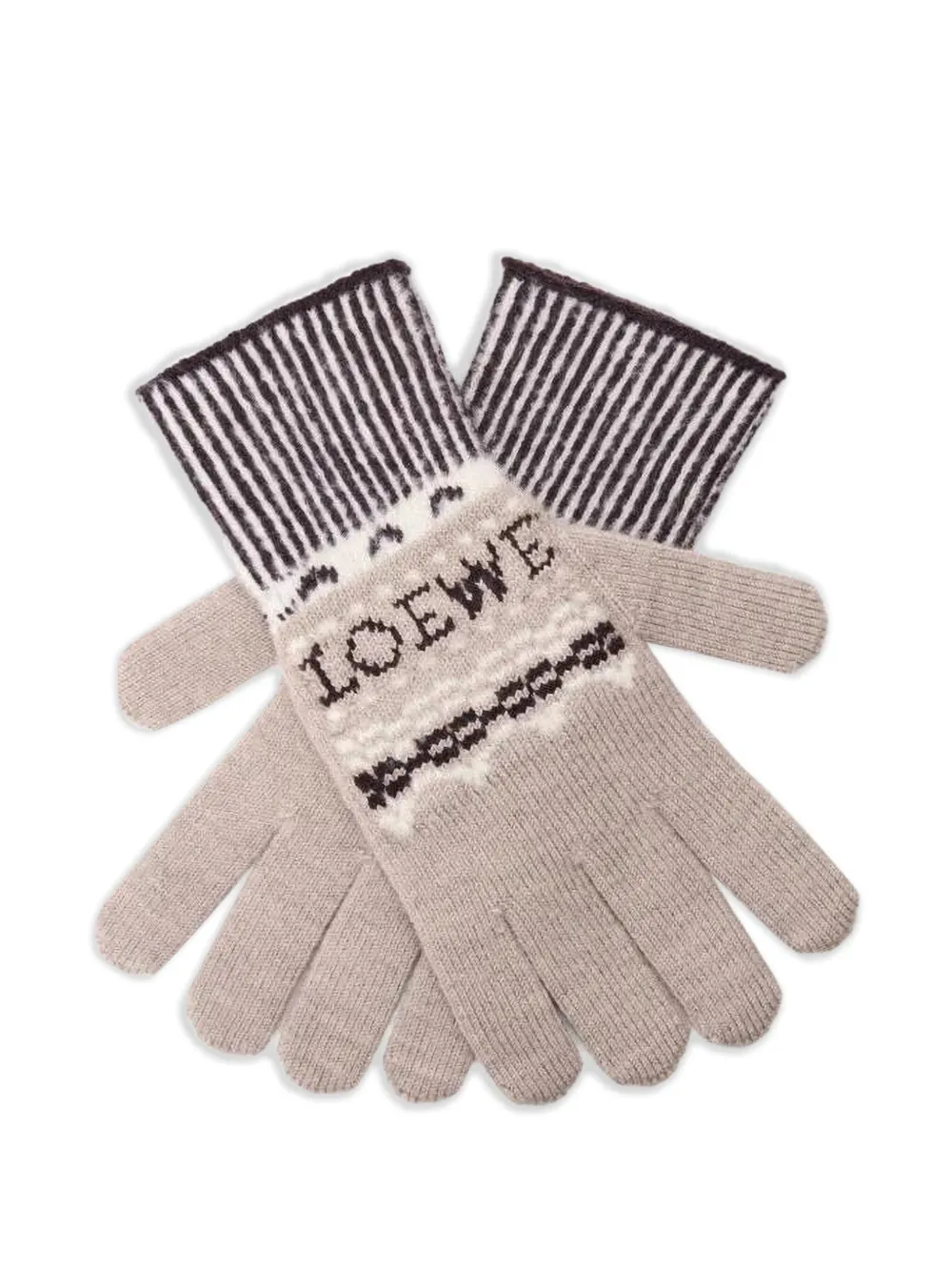 LOEWE x Louis Wain Gloves in wool blend Beige
