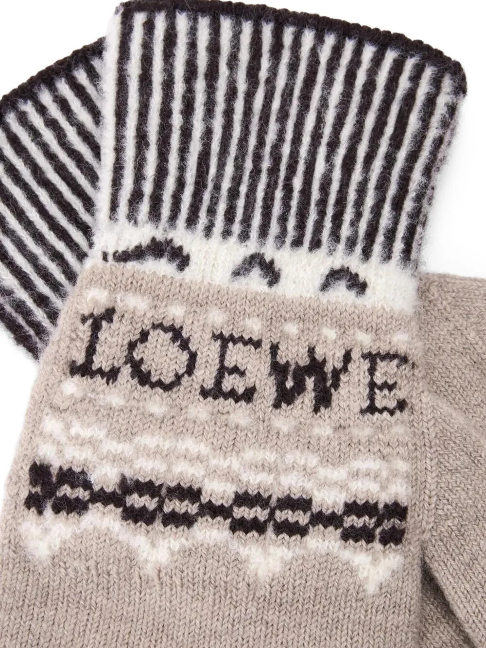 LOEWE x Louis Wain Gloves in wool blend Beige