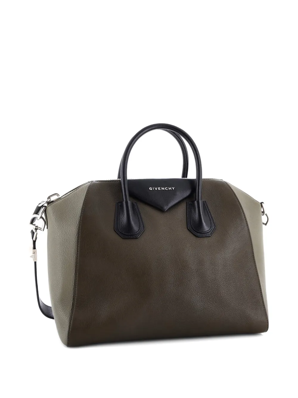 GIVENCHY Pre-owned Antigona Bag Leather Medium Satchel In Green