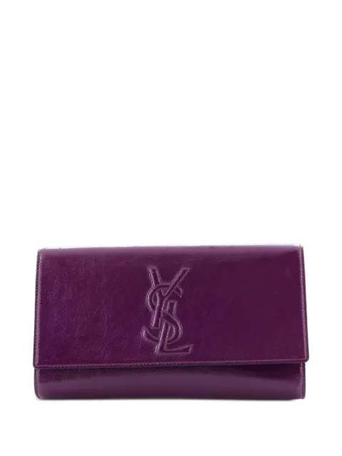 Saint Laurent Pre-Owned Belle de Jour Leather Large clutch bag