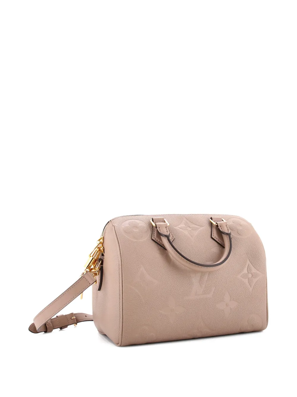 LOUIS VUITTON Pre-owned Speedy Bandouliere Bag Monogram Empreinte Giant 25 Satchel In Neutral