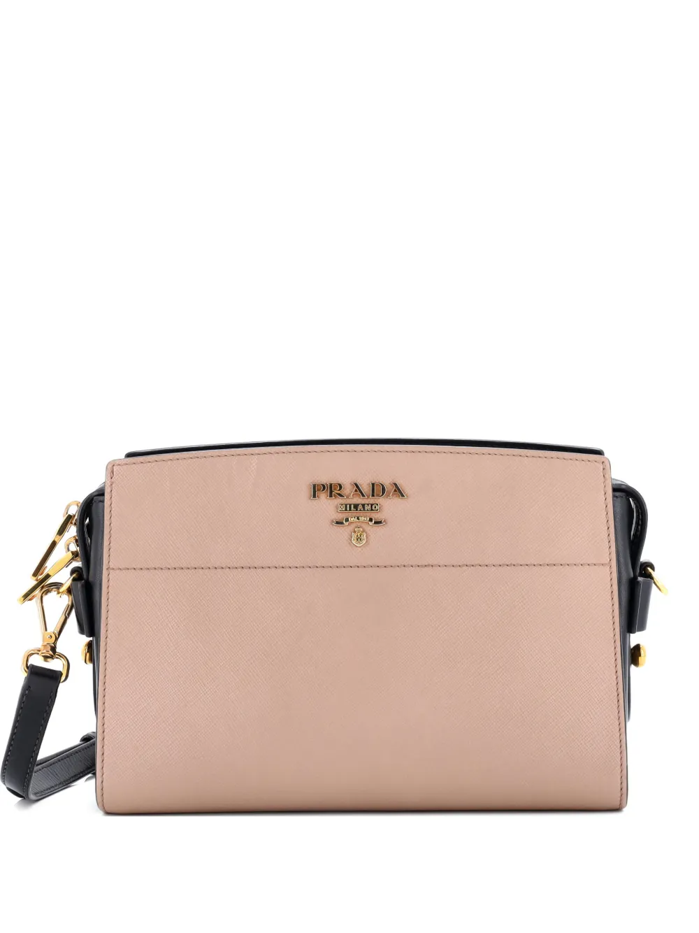 Prada Pre-Owned Esplanade Saffiano with City Calf Small crossbody bag - Schwarz