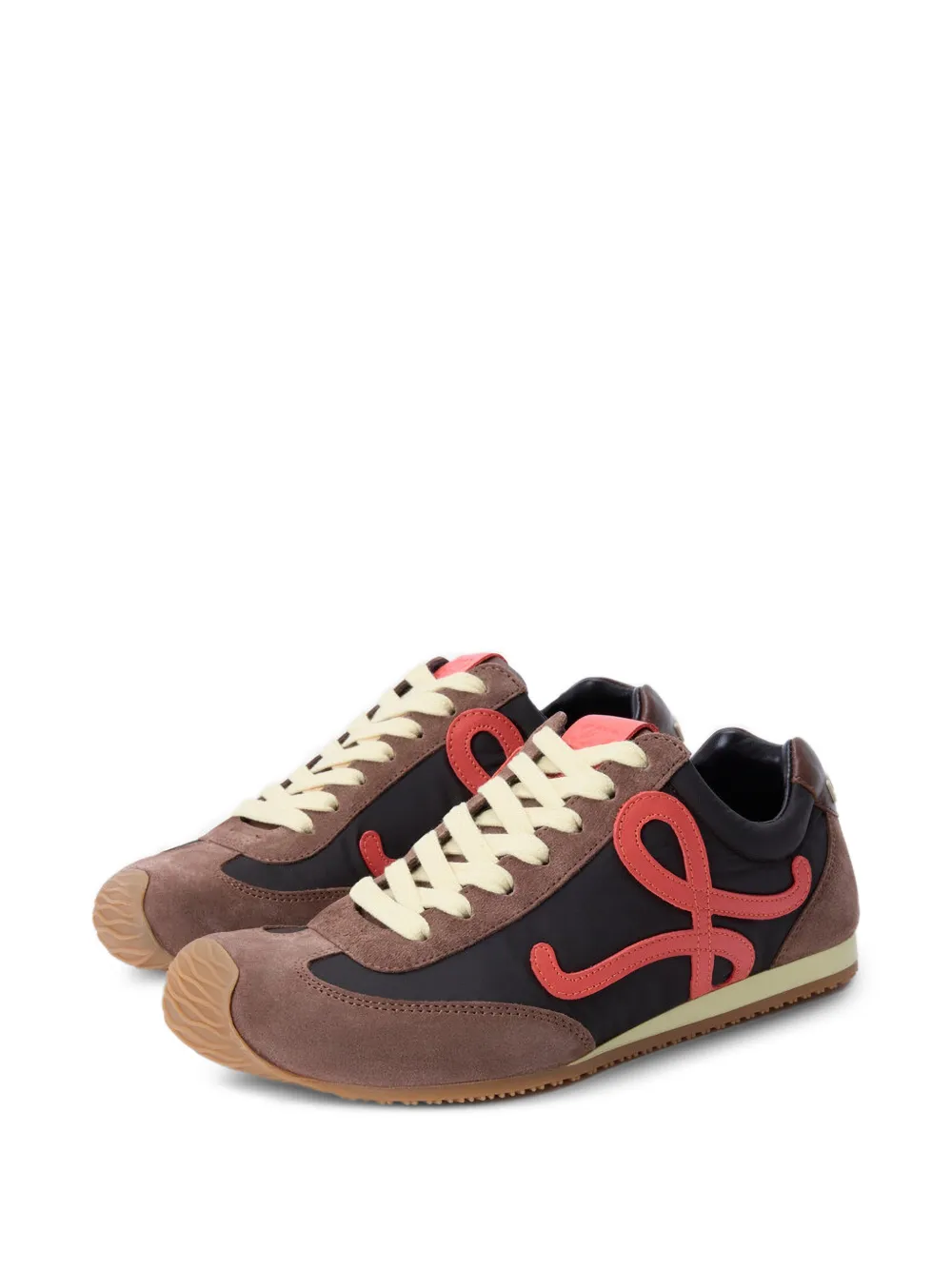 LOEWE Ballet Runner 2.0 in nylon and calfskin Bruin