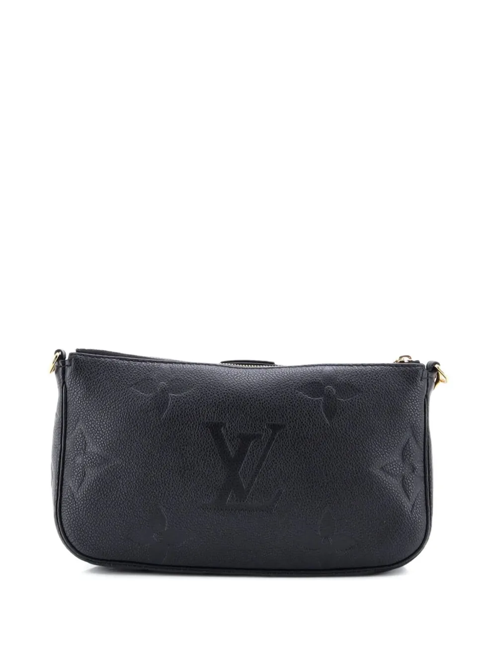  Louis Vuitton Pre-owned Borsa A Tracolla Multi Pochette Accessoires Monogram Giant In Pelle Empreinte - Nero 