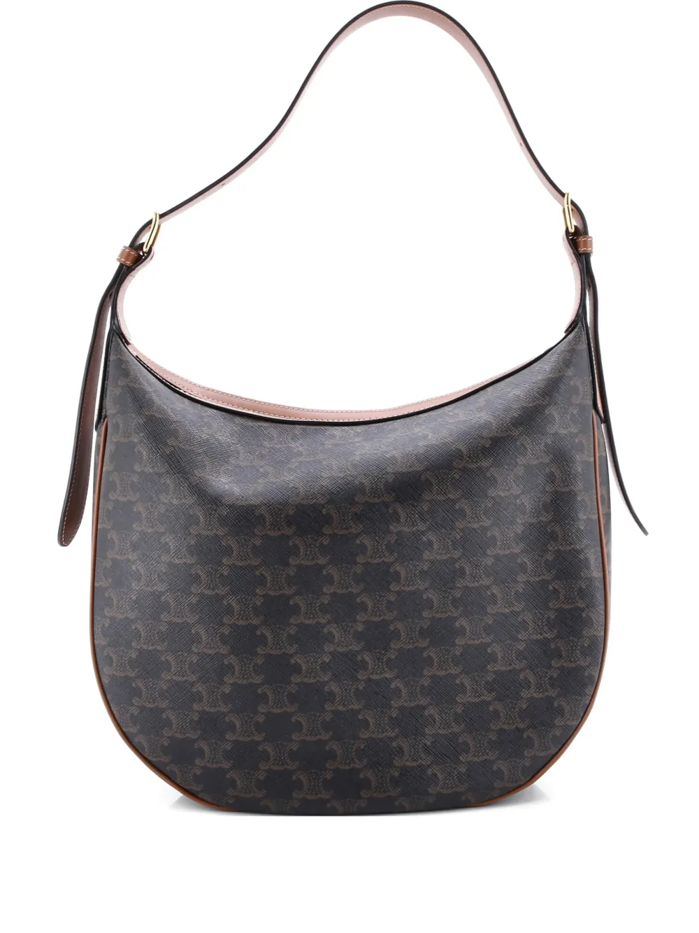 Celine Pre-Owned Heloise Bag Triomphe Coated Canvas Medium shoulder bag | marrón | Image 1