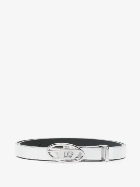 Diesel Oval D logo buckle belt