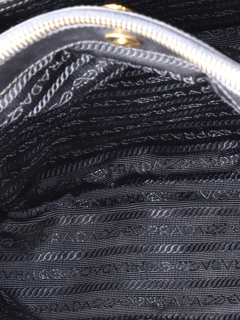 PRADA Pre-owned Gardener's Saffiano Leather Medium Tote Bag In Black